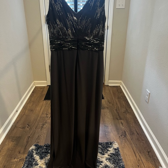 Ralph Lauren Gray Sequin Evening Dress - Picture 7 of 11